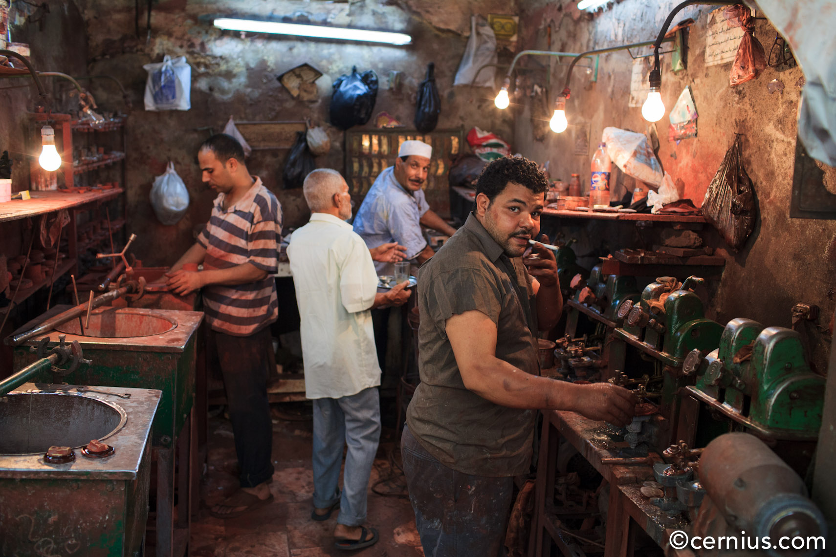 Eyeglass manufacturing in Cairo Egypt, 2010 | Juozas Cernius