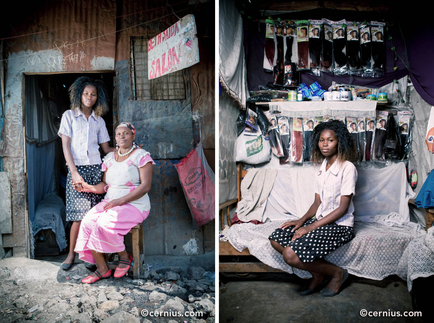 Double Portrait in Kibera, Nairobi, Kenya | Juozas Cernius