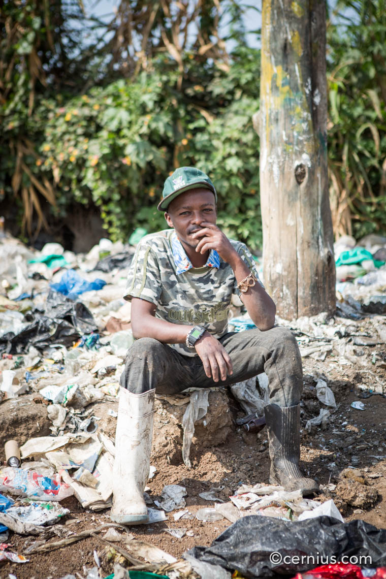Portrait from a slum in Nairobi, Kenya | Juozas Cernius